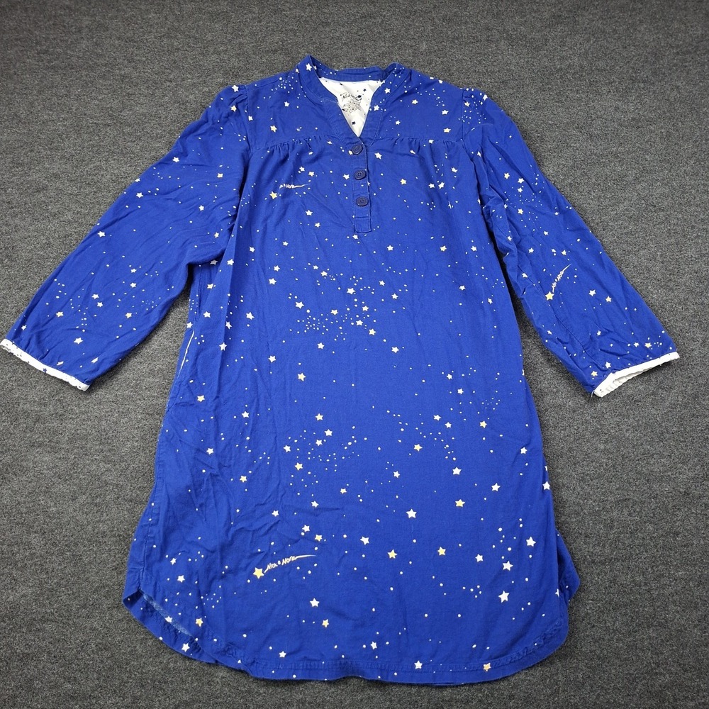 Nick Nora Plus 2X Starry Night Pocket Pajama Sleep Shirt Nightshirt Stars Cotton